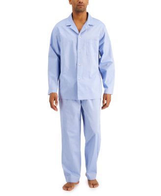 Men's 2-Pc. Solid Oxford Pajama Set, Created for Macy's
