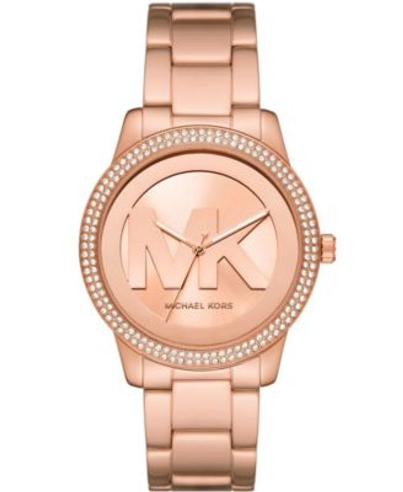 Michael Kors Women's Tibby Three-Hand Rose Gold-Tone Stainless Steel  Bracelet Watch 40mm | Connecticut Post Mall