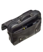 Men's Double Compartment Briefcase with RFID Secure Pocket for 15.6" Laptop and Tablet