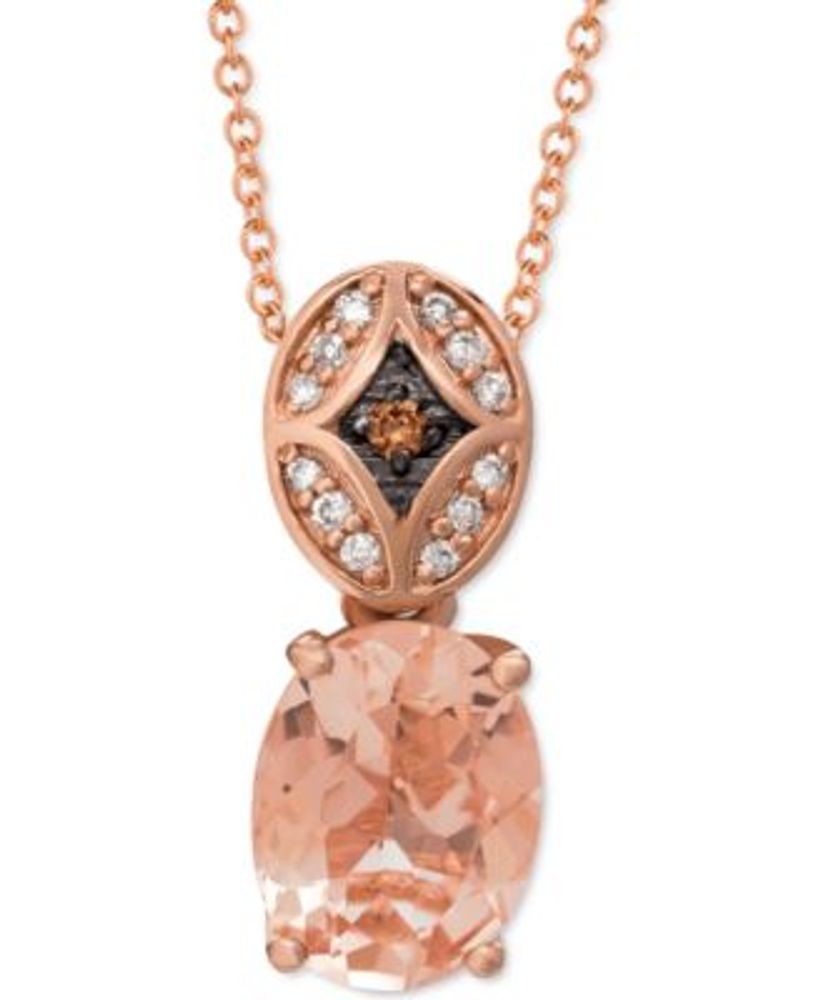 levian peach morganite necklace