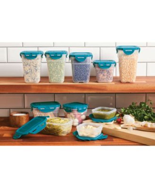 OXO Steel Pop 12-Pc. Food Storage Container Set with Scoop & Labels - Macy's