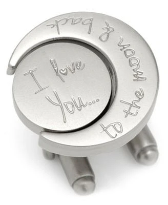 Men's Love You to The Moon and Back Cufflinks