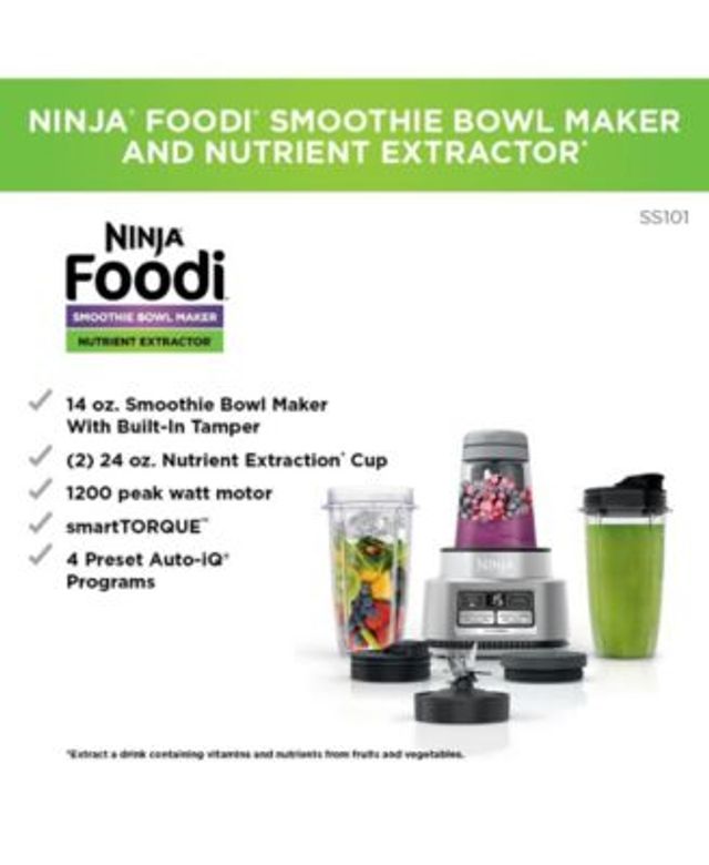 Ninja Foodi Power Nutri Blender Duo Smoothie Bowl Maker and