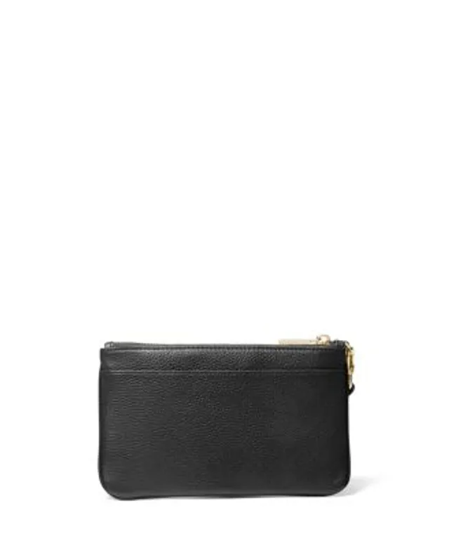 COACH Double Corner Zip Wristlet in Pebble Leather - Macy's