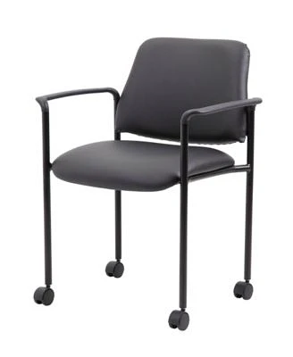 Square Back Diamond Stacking Chair with Arm