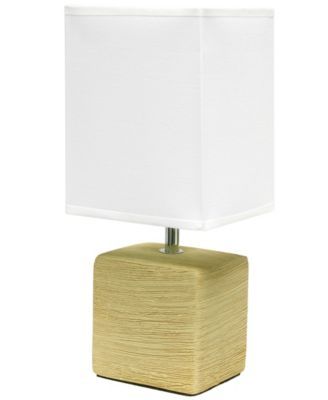 Petite Stone Table Lamp with Shade