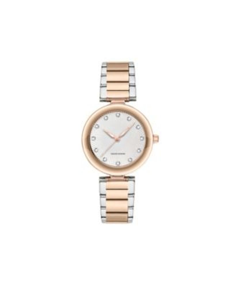 Women's Metal Diamond Two-Toned Stainless Steel Analog Watch, 38mm