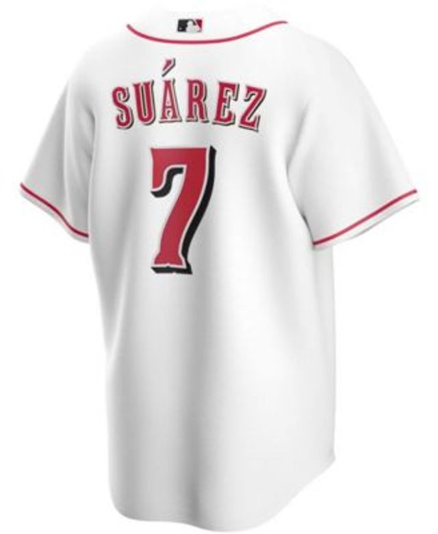 Men's Nike Eugenio Suarez White Cincinnati Reds Home Replica Player Name Jersey, XL