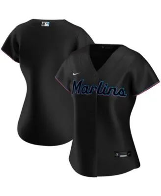 Men's Black Miami Marlins Big & Tall Replica Team Jersey 