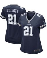 Women's Nike Ezekiel Elliott Navy Dallas Cowboys Alternate Game Team Jersey