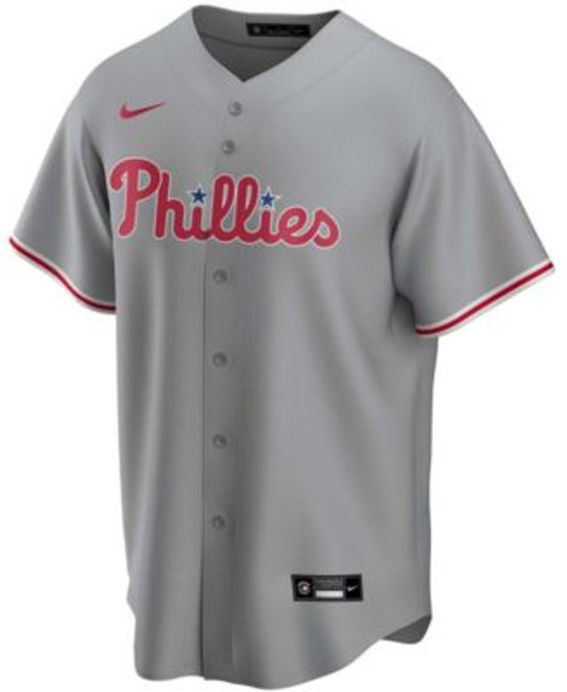 Nike Men's Gray Philadelphia Phillies Road Authentic Team Jersey - Macy's