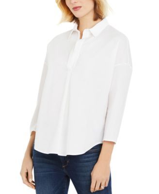 Button-Front Maternity Shirt