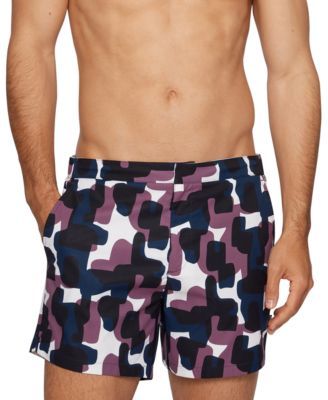 BOSS Men's Camouflage-Print Swim Shorts