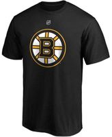 Men's Fanatics Branded David Pastrnak Black Boston Bruins Team Authentic Stack Name & Number T-Shirt