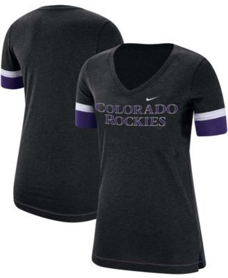 Women's Colorado Rockies Mesh V-Neck T-Shirt