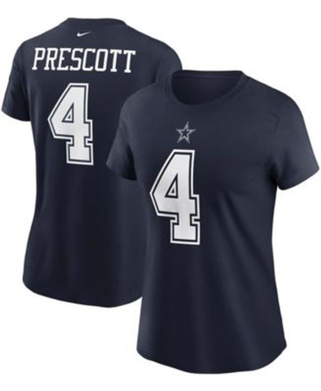 Men's Nike Dak Prescott Navy Dallas Cowboys Name & Number T-Shirt