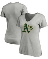 Women's Fanatics Branded Heathered Gray Oakland Athletics