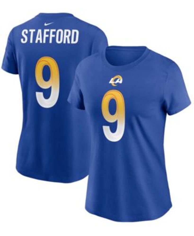 Matthew Stafford Los Angeles Rams Nike Super Bowl LVI Bound Name & Number T- Shirt - White