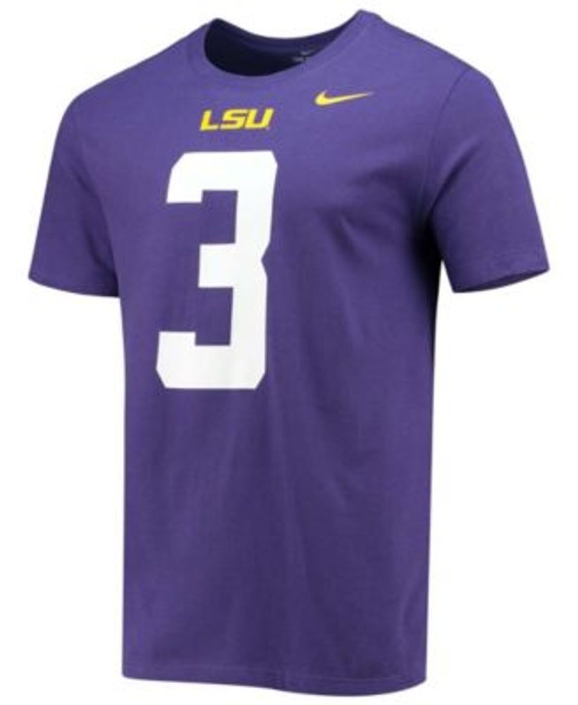 Men's Nike Odell Beckham Jr. Purple LSU Tigers Alumni Name & Number T-Shirt