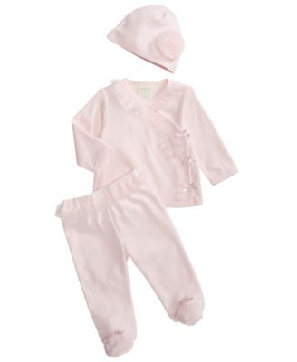 Baby Girls 3-Pc. Take Me Home Set, Created for Macy's