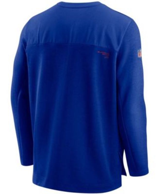 New York Giants Nike Sideline Lockup Performance Quarter-Zip Top - Royal