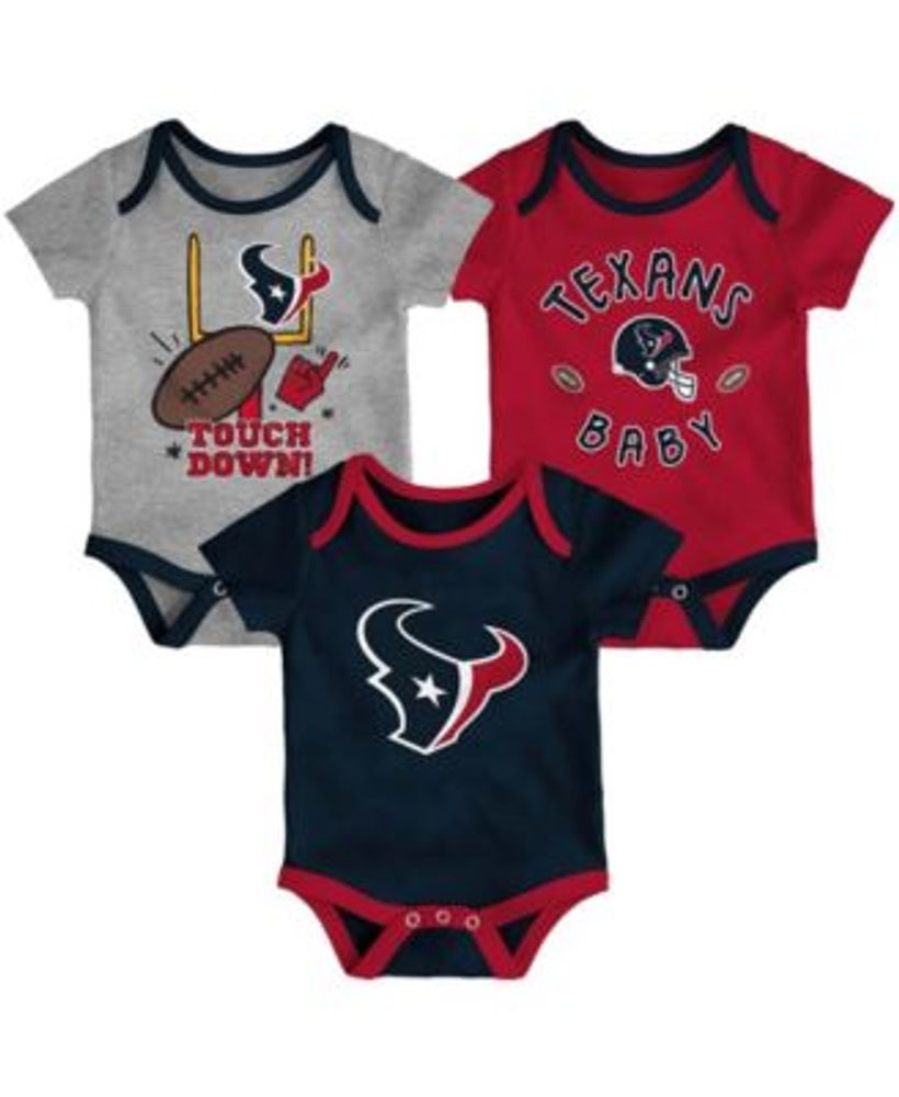 Girls Newborn & Infant Navy/Heather Gray Atlanta Braves Little Fan Two-Pack Bodysuit Set