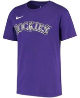 Men's Nike Trevor Story Purple Colorado Rockies Name & Number Team