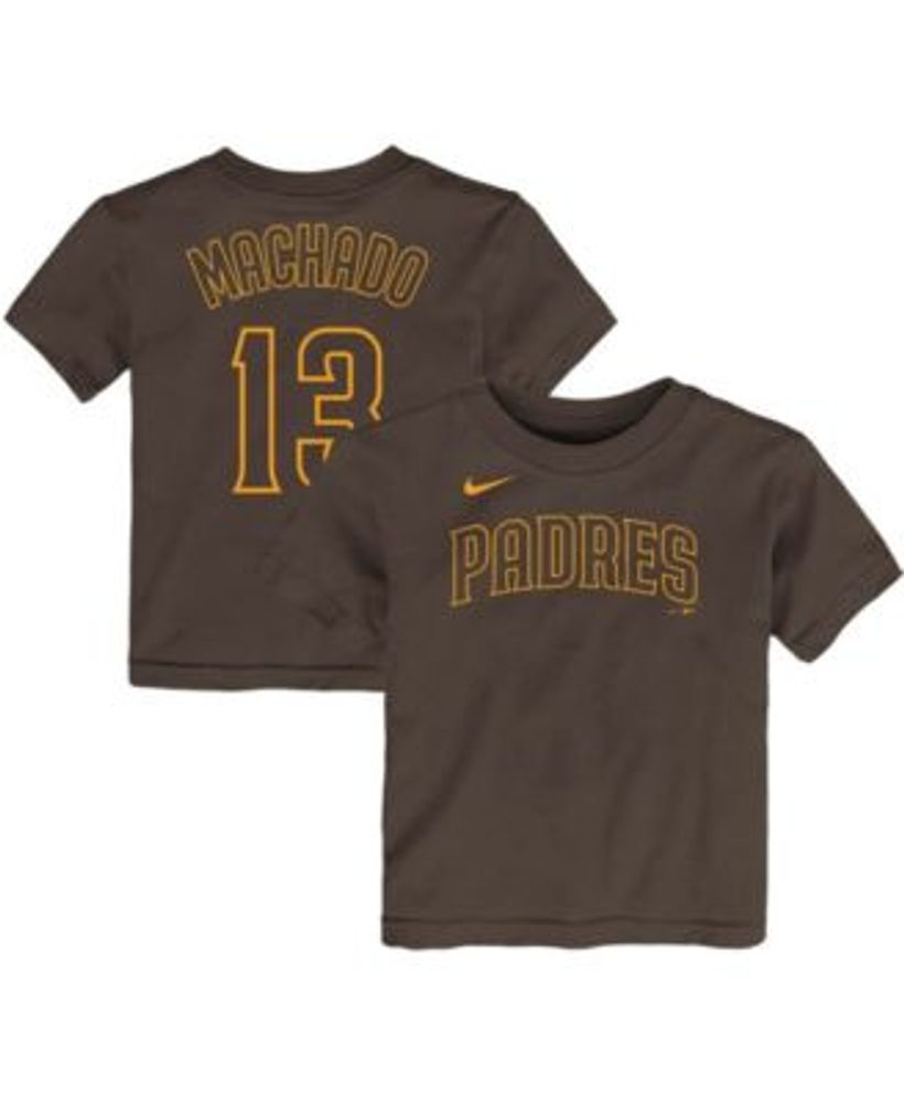 Nike Toddler Boys and Girls Manny Machado Brown San Diego Padres Player  Name Number T-shirt