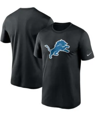 Men's Nike Heathered Gray Detroit Lions Primary Logo T-Shirt