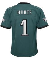 Youth Jalen Hurts Midnight Green Philadelphia Eagles Mainliner Player Name  & Number T-Shirt