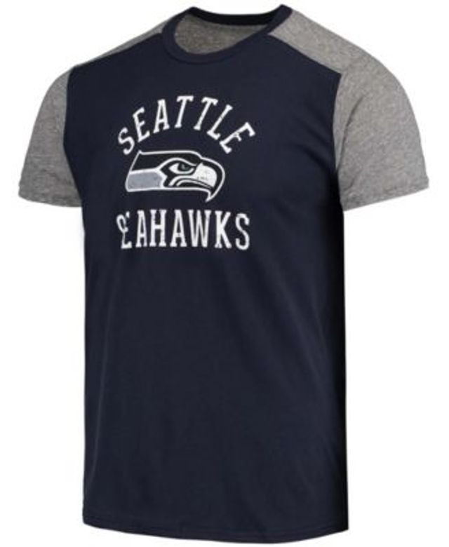 Women's Seattle Seahawks New Era College Navy Slub T-Shirt with