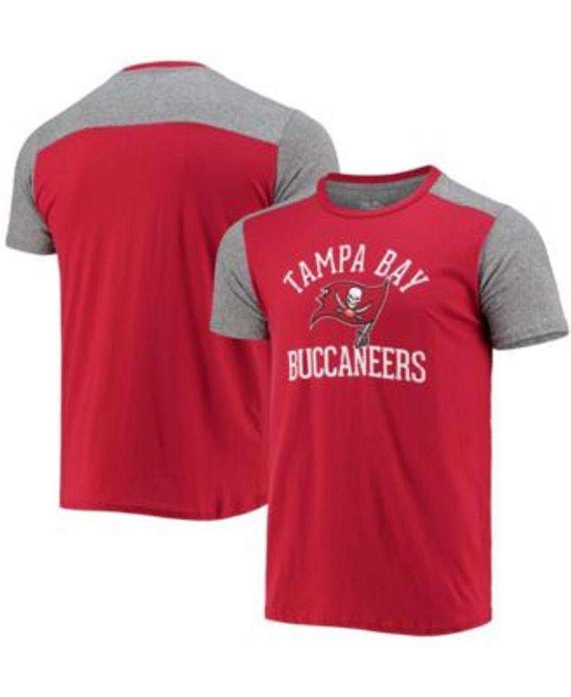 Majestic Men's Red, Gray Tampa Bay Buccaneers Field Goal Slub T-shirt