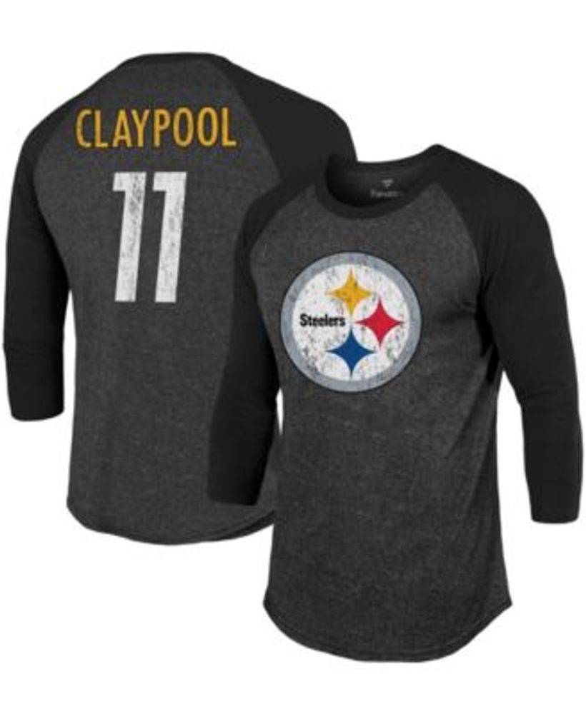 Pittsburgh Steelers Nike Dri-Fit Cotton Long Sleeve Raglan T-Shirt - Mens