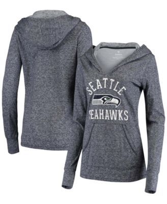 Outerstuff Youth College Navy Seattle Seahawks Logo Pullover Hoodie Size: Medium