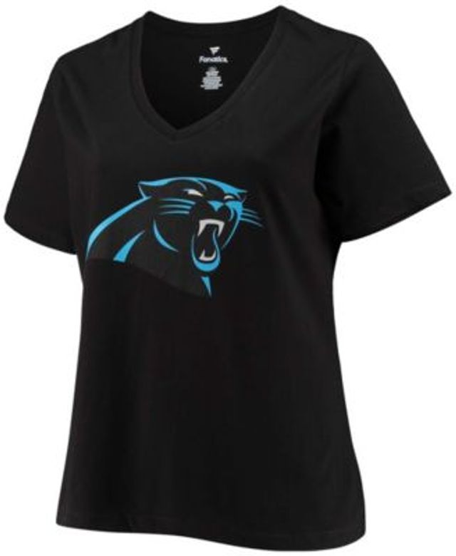 Fanatics Branded Women's Plus Size Christian McCaffrey Black Carolina Panthers Name Number V-Neck T-Shirt - Black