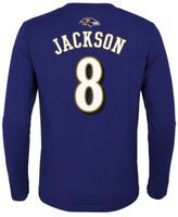 Outerstuff Youth Boys Lamar Jackson Purple Baltimore Ravens Mainliner Name  Number Long Sleeve T-shirt