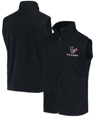 Men's Navy Houston Texans Houston Fleece Full-Zip Vest