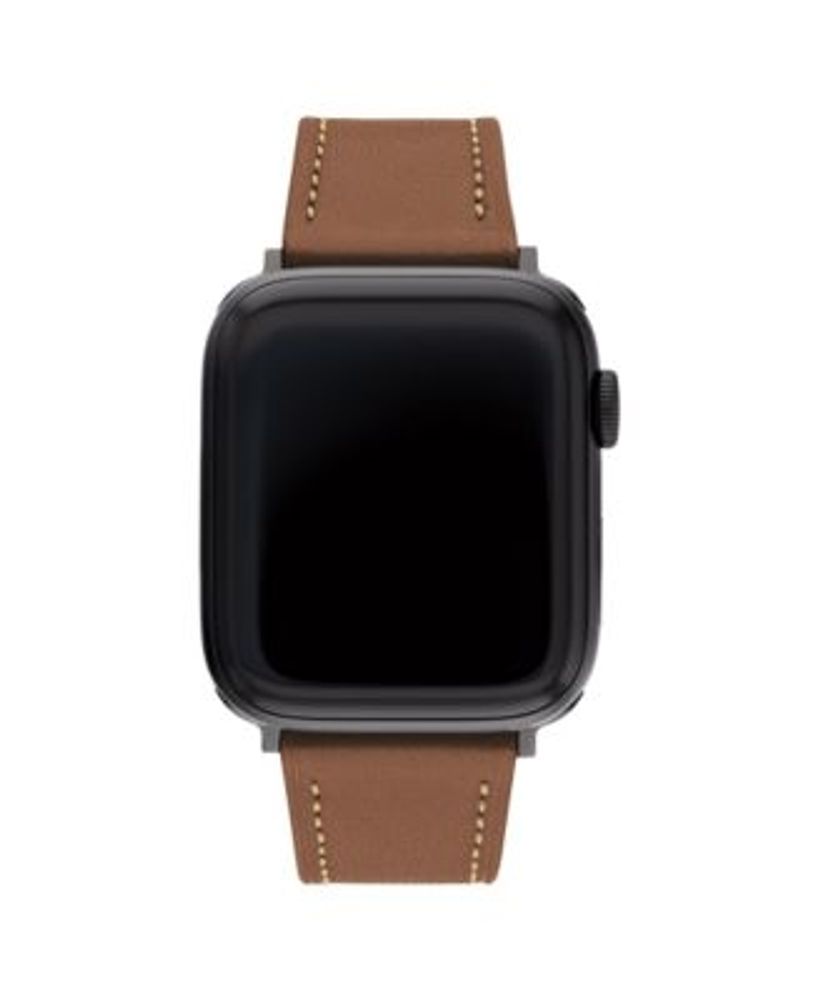 Brown Leather Strap 42/44/45mm Apple Watch Band 