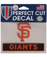 San Francisco Giants 4'' x 4'' Color Perfect Cut Decal - Orange