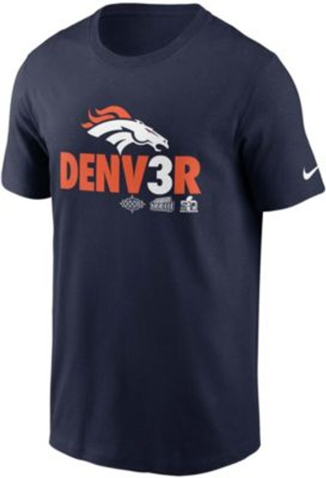 Denver Broncos Nike Hometown Collection Denv3r T-Shirt - Navy