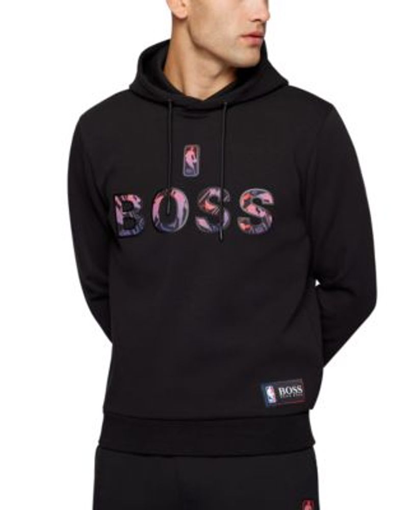 BOSS - BOSS & NBA cotton-blend hoodie
