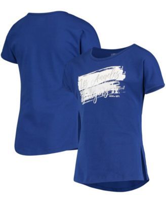 Fanatics Women's Branded Heather Gray Los Angeles Dodgers 2020 World Series  Champions Plus Laser Show Scoop Neck T-shirt