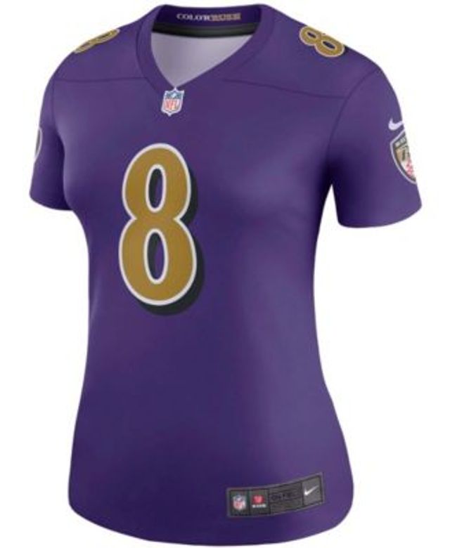 Lamar Jackson Baltimore Ravens Nike Women's Color Rush Legend Player Jersey - Purple