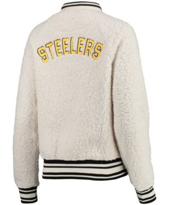 Dick's Sporting Goods New Era Women's Pittsburgh Steelers Sherpa Black  Full-Zip Jacket