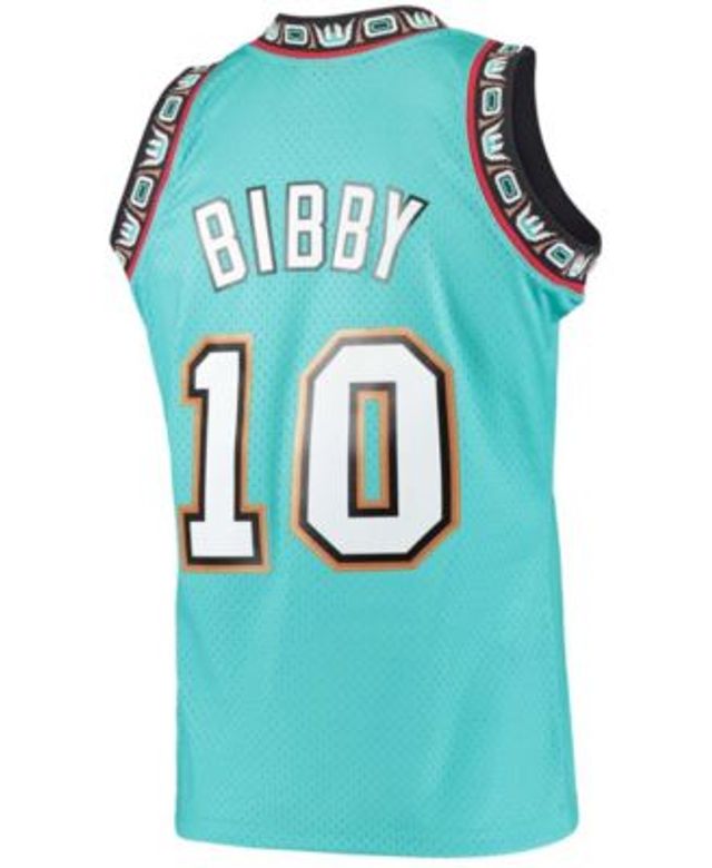 Men's Mitchell & Ness Mike Bibby Turquoise Vancouver Grizzlies Hardwood Classics Lunar New Year Swingman Jersey Size: Medium