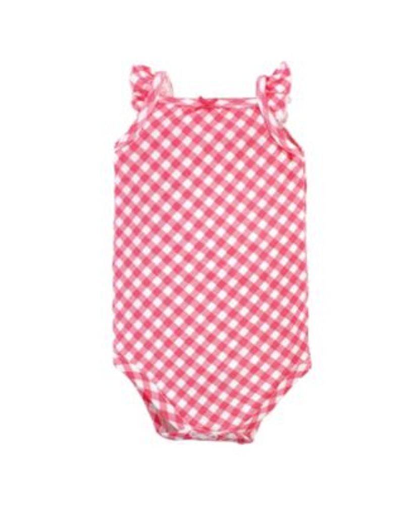 Baby Girls Sleeveless Bodysuit, Pack of 5