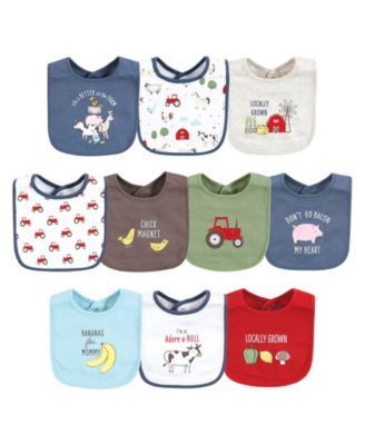Baby Boys Bib, Pack of 7