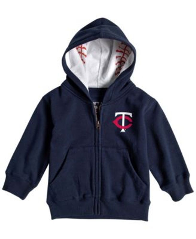 Toddler Soft as a Grape Red St. Louis Cardinals Baseball Print Full-Zip  Hoodie