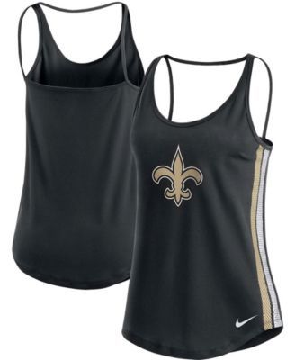 Lids New Orleans Saints Era Women's Space Dye Tie-Back Tank Top - Black