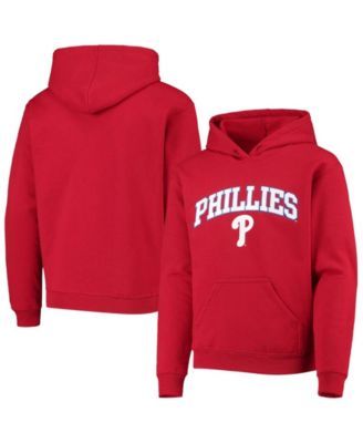 Big Boys Red Philadelphia Phillies Pullover Fleece Hoodie